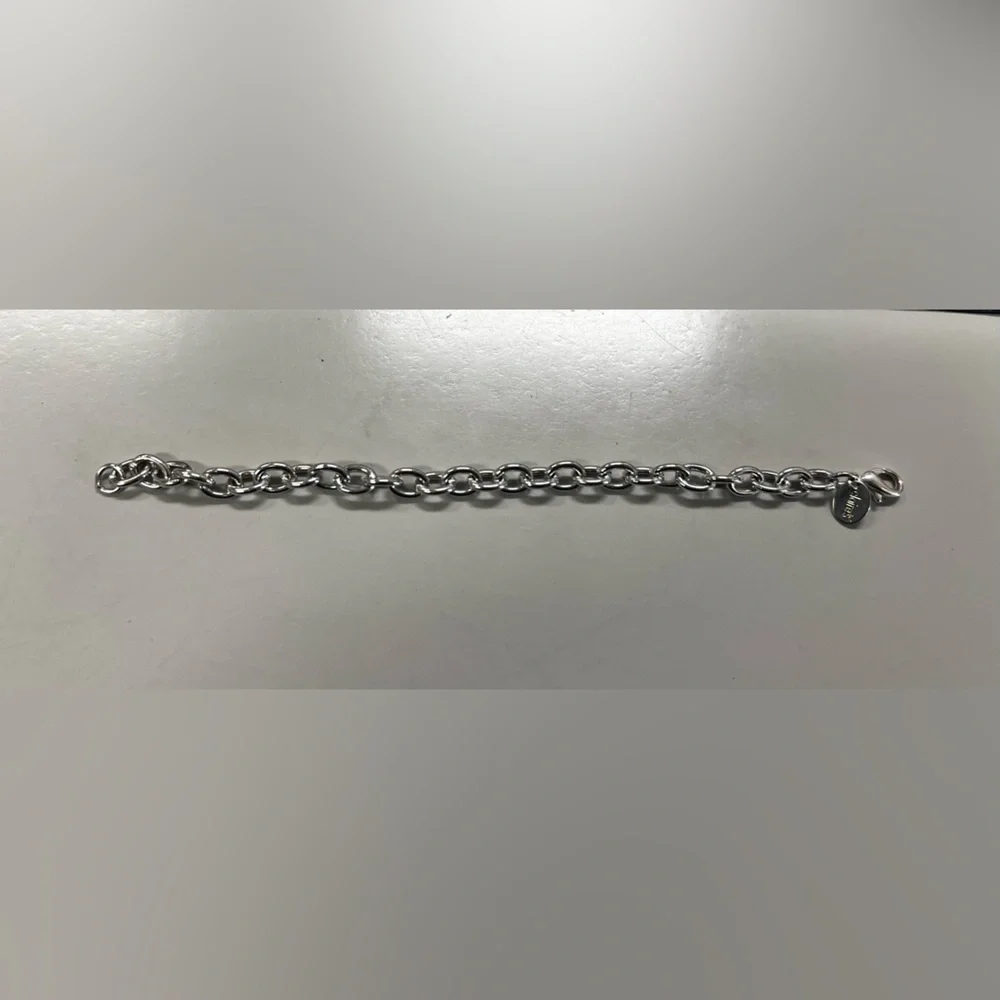 Vintage Claire’s Silver Chain Link Bracelet with Lobster Clasp Closure